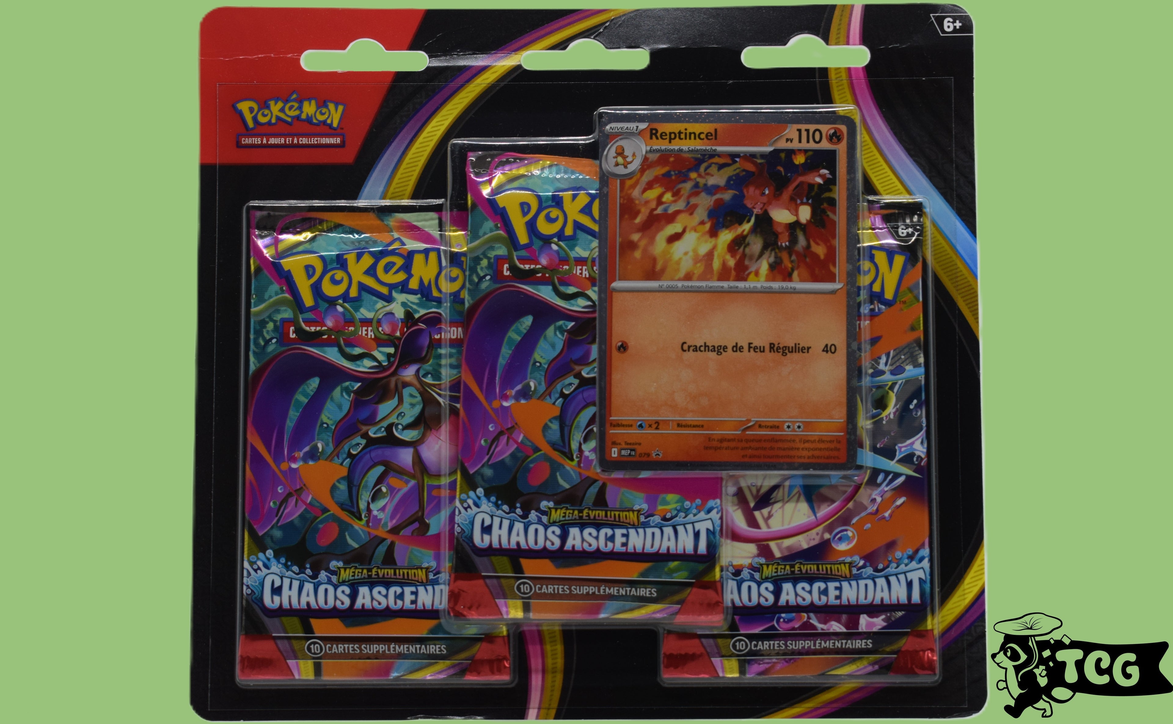 Tripack Chaos Ascendant ME4 - FR carte promo Reptincel FR