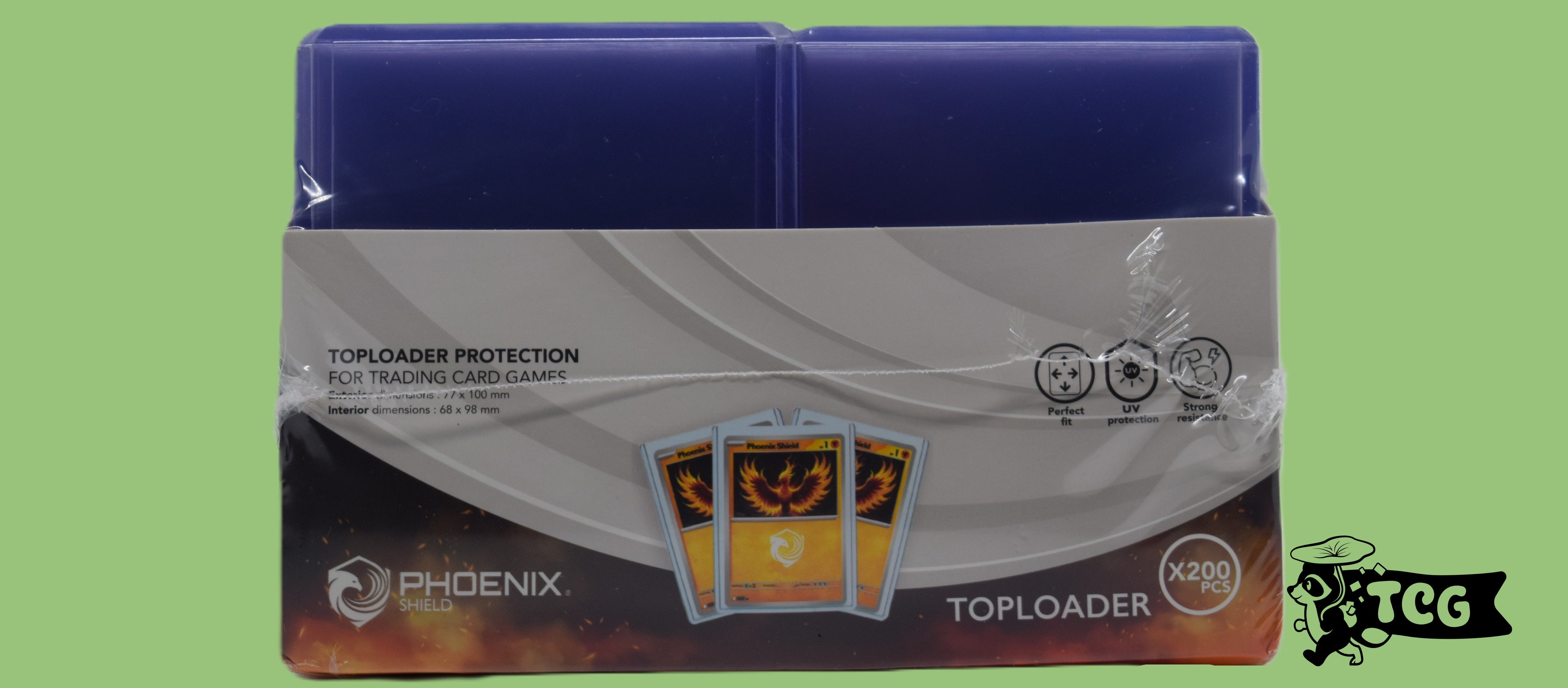 Phoenix Shield - Toploader - 3x4" Clear Regular - 200 Unités