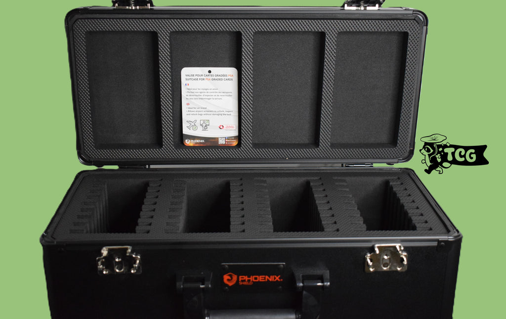 Phoenix Shield - Valise de Rangement - largeur 46cm - pour 36+4 Cartes gradées PSA ou COLLECT AURA